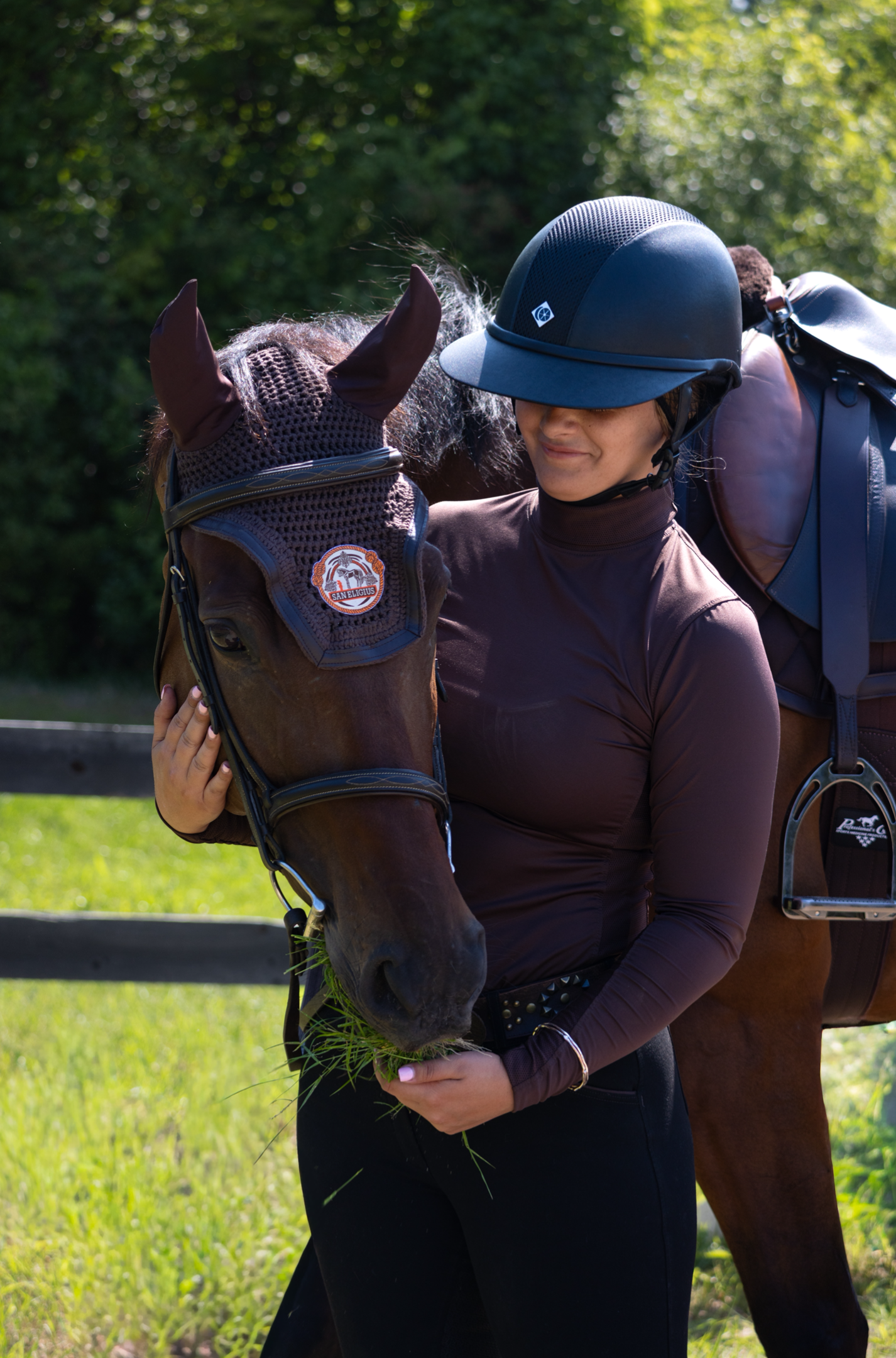 Horse Bonnet | Brown Monochrome