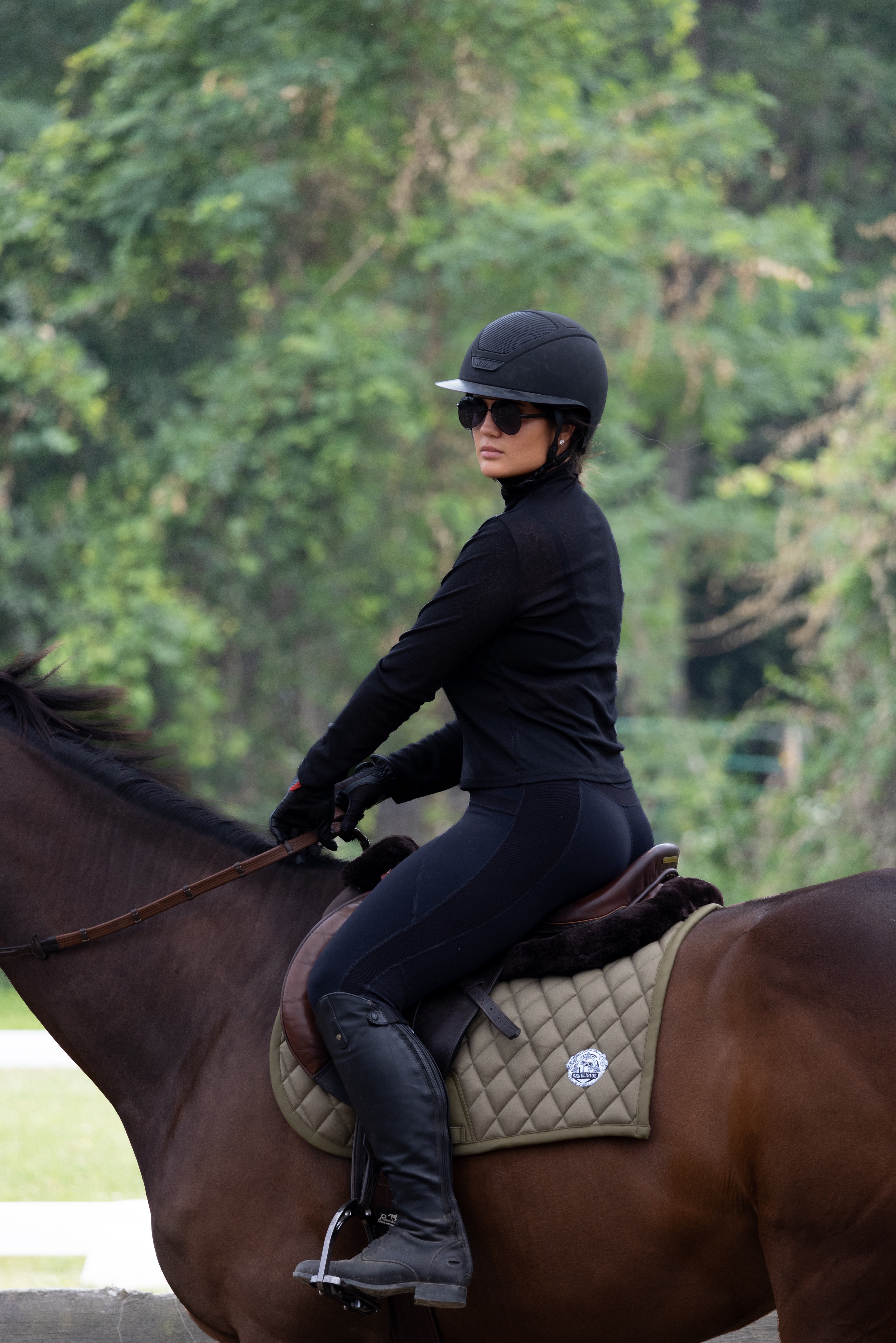 Jump Saddle Pad | Green Monochrome