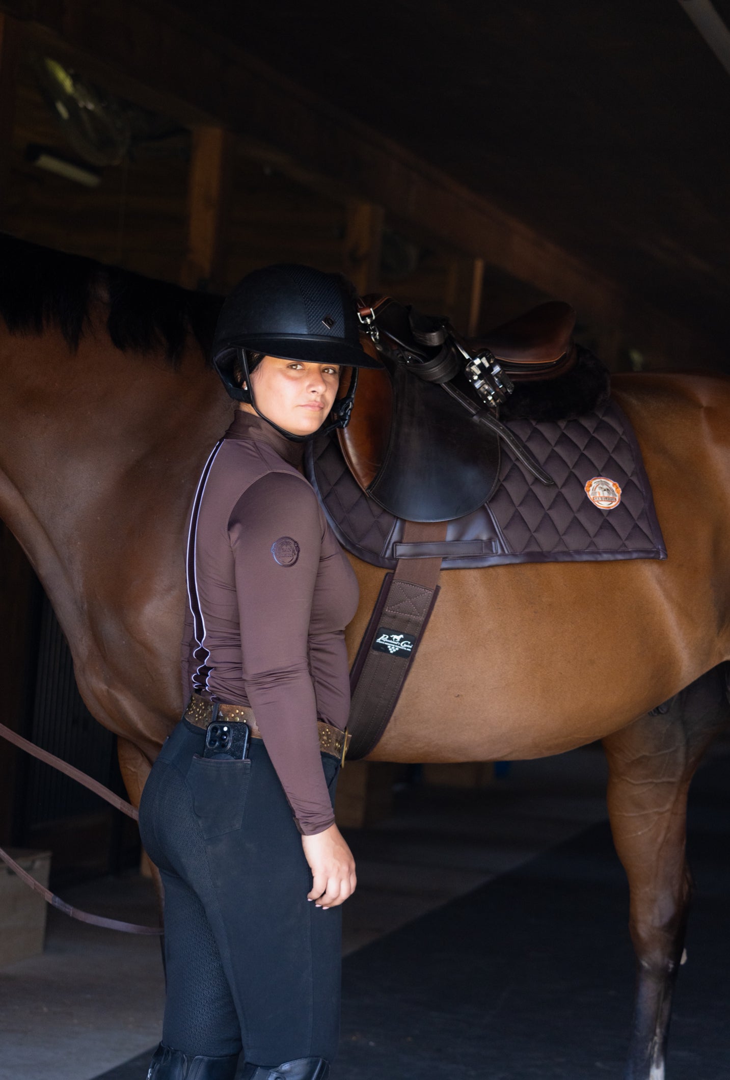 Jump Saddle Pad | Brown Monochrome