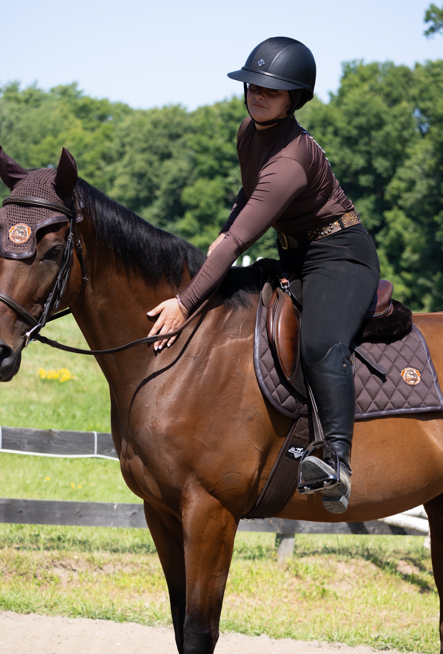 Jump Saddle Pad | Brown Monochrome