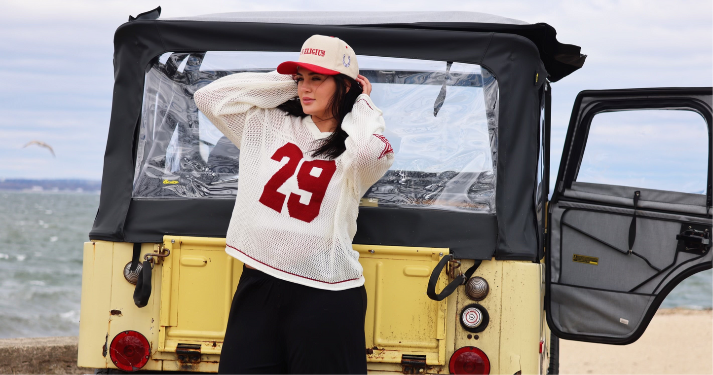 Lucky trucker in red